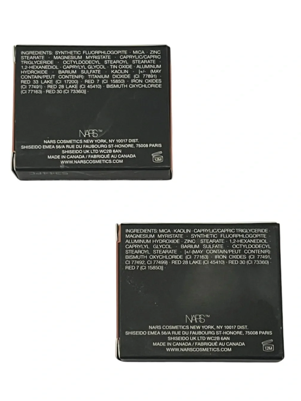 2 Mini NARS Blush Orgasm  + Orgasm Edge Mini .09oz NIB
